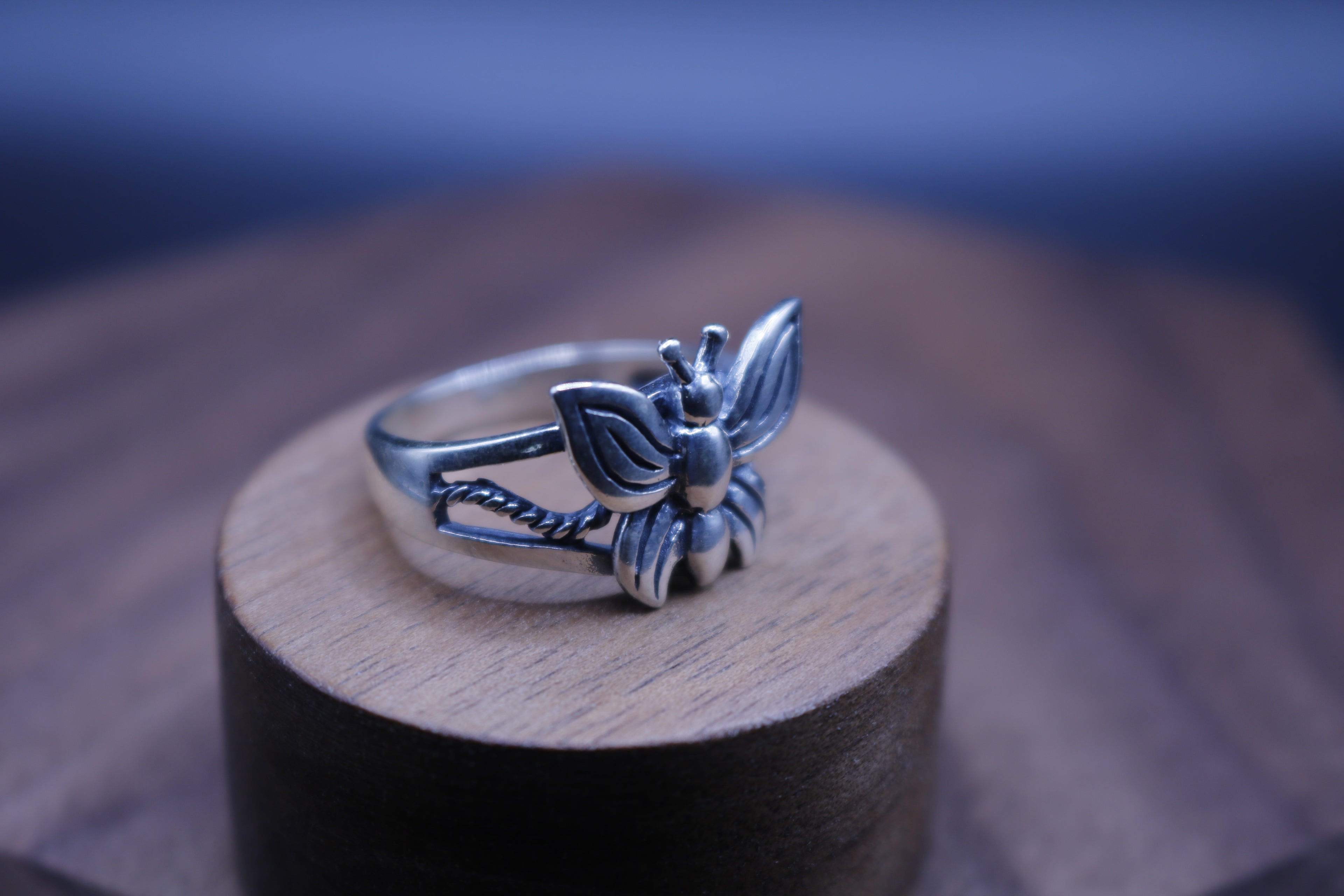 Anillo mariposa de plata 925