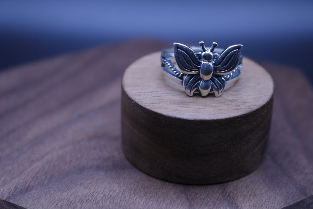 Anillo mariposa de plata 925
